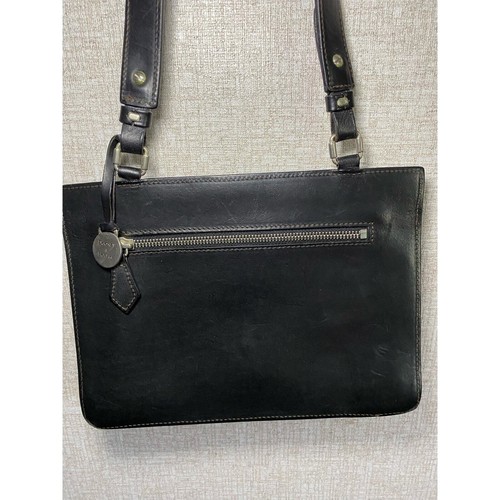 Bolso de Mano Dooney & Bourke Vintage Cuero Italiano Negro Hecho en Italia - Imagen 5 de 10