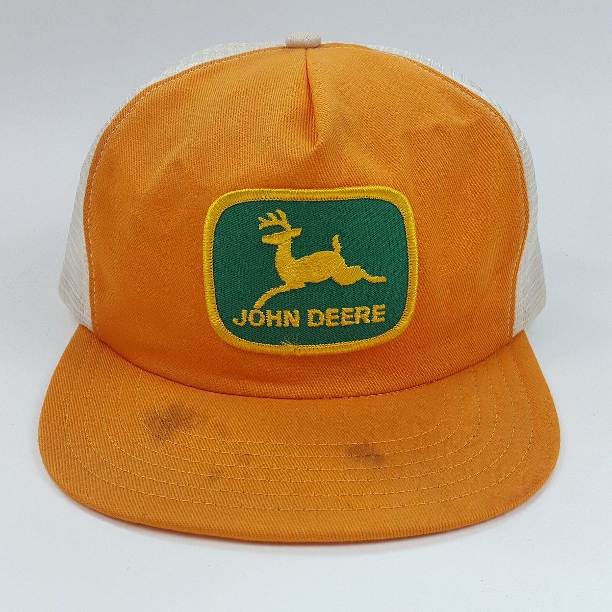 80s John Deere USA Made Mesh Patch Trucker Hat Vintage Farm  display picture 2