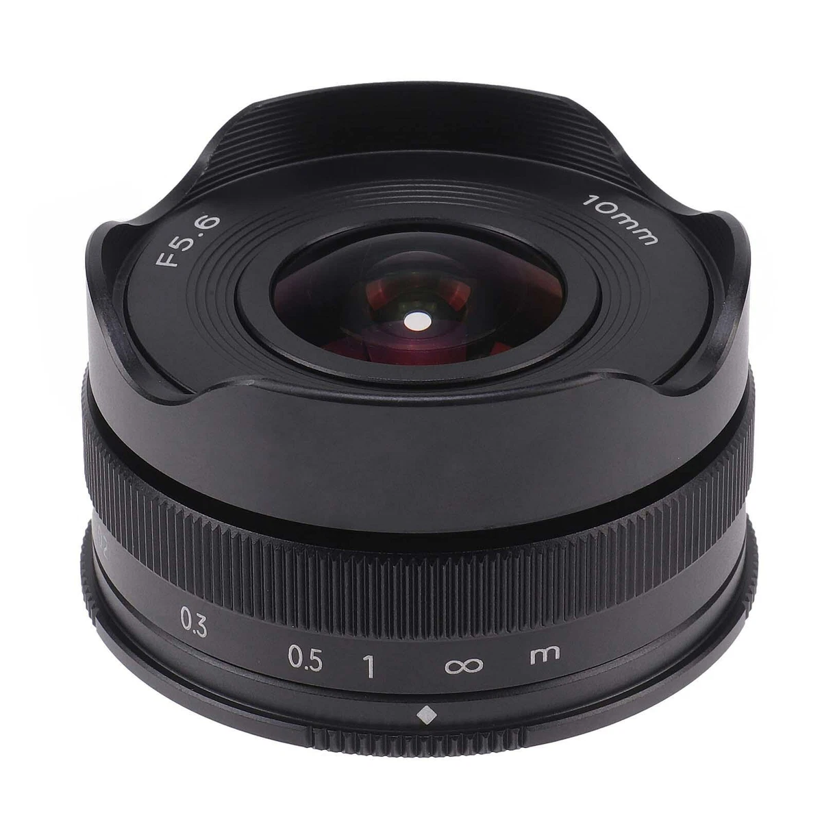 Lente gran angular ojo de pez MF ojo de pez 10 mm F5,6 APS-C para cámara Sony con montaje E A6600 NEX7