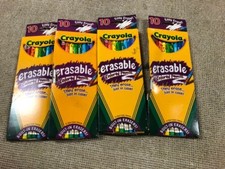 4- pack of 10 New Crayola Erasable Colored Pencils 10/Pkg Long 071662044107