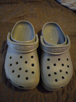 CROCS CLOGS CROBAND II 11989-01W Men’s SIZE 9 Gray CROCS | Shoes | Crocs Clogs Croband Ii 19891w Mens Size 9  main image 3