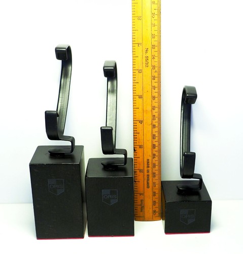 Set of 3 used ORIS watch display stands complete with plinth & watch grip - Picture 2 of 4