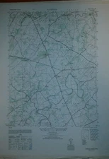 1940's Army Topo Map Hampton Pennsylvania Sheet 5563 I NE