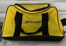 VTG Tommy Hilfiger Athletics Yellow Zip Up Duffle Bag Y2K- Imperfections
