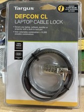 TARGUS DEFCON LAPTOP COMBINATION CABLE LOCK NEW
