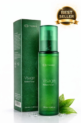 THREE Visage Radiant Toner 100mL   Hydrating pH-Balancing Face Mist Skincare
