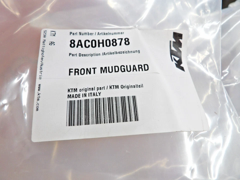 Guardabarros delantero Husqvarna TE TC TXC SMR SMS4 WR CR WRE SM S KTM 8AC0H0878 Foto 2 de 3
