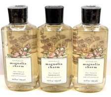   3 Bath  And Body Works Magnolia Charm Shower gel Body Wash NEW  SEALED  