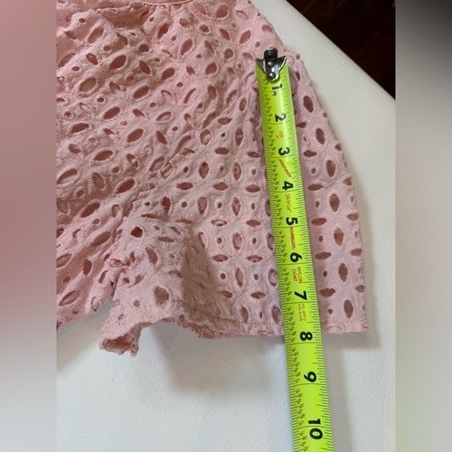 Pretty Garden Vestido Ojales Rosa Mujer’s Mediano Forrado Cuello V (Bin S) - Imagen 5 de 10