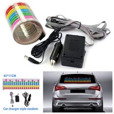 12v Car Music Rhythm Sticker Led Flash Light Sound Activated Equalizer Universal