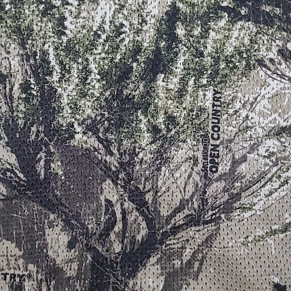 Cabelas Shirt Mens Large Camo Long Sleeve Button Down Hunting Vented Jersey - Image 4 of 4