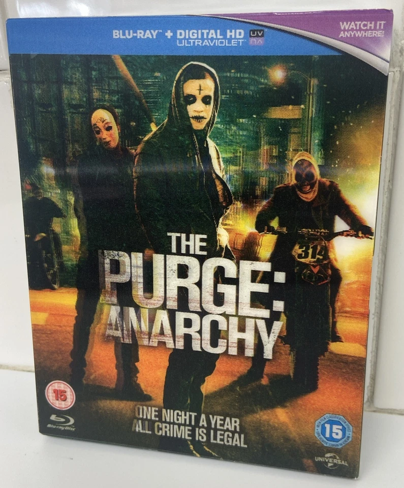 The Purge - Anarchy Blu-Ray - Lenticular Slip Cover - NEW  - Image 3 of 4