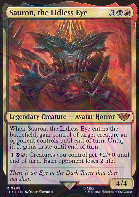 Foil Sauron, the Lidless Eye - ltr - 288 | MTG Card | eBay
