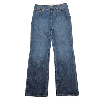 Levis Perfectly Slimming 512 Boot Cut Jeans Womens 12 Medium Blue Denim