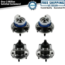 Wheel Bearing & Hub Front & Rear Assembly Kit Set of 4 for Chevy Olds Pontiac