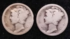 1918 And 1919 S Mercury Dimes 90% Silver
