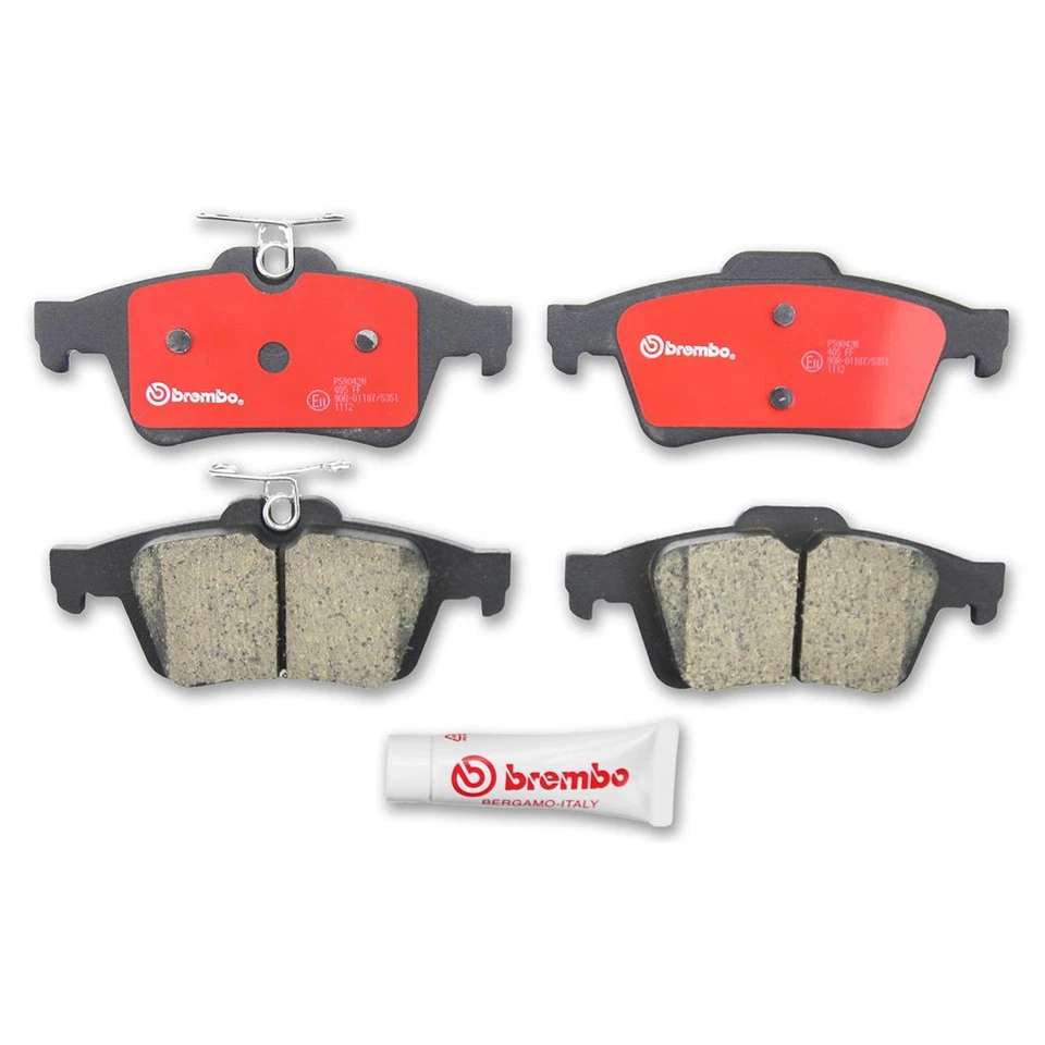 Juego de pastillas de freno Brembo delanteras y traseras de cerámica para Pontiac Solstice Saturn Sky Foto 3 de 4