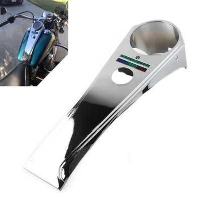 Chrome Long Rider Style Dash Panel For Harley Softail Custom FXSTC FXDG FXDWG