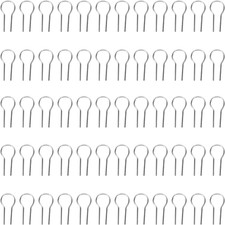 100Pcs High Temperature Nichrome Wire Jump Rings, R-Shaped Hanging Burning Needl