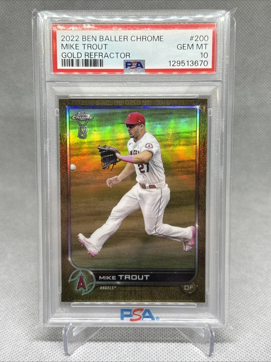 Mike Trout 10 Graded Baseball Sports Trading Cards & Accessories