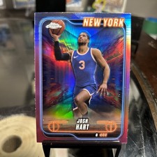 2024-2025 Topps Chrome Josh Hart Pink Refractor #71- Knicks - NM