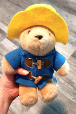 Vintage Eden Toys Paddington Bear Stuffed Animal Plush 9" Toy 1980s