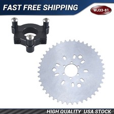 415 Chain Sprocket 1.5" 44T Black CNC Adapter Motorized Bicycle 50/60/80cc