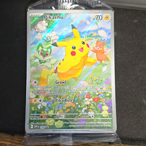 SEALED Pokemon Pikachu 088 SV Scarlet & Violet Promo 2024 Holo Full Art