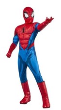 Spiderman Boy's Deluxe 3D Halloween Premium Styled Costume Mask And Gloves New