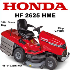 Honda HF 2625 HME 122cm 25HP Lawn Tractor Ride on Lawnmower Mulching Mower