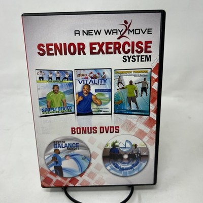 Best Premium Senior Exercise DVD System- 5 DVDs. All for Seniors A New Way MOVE