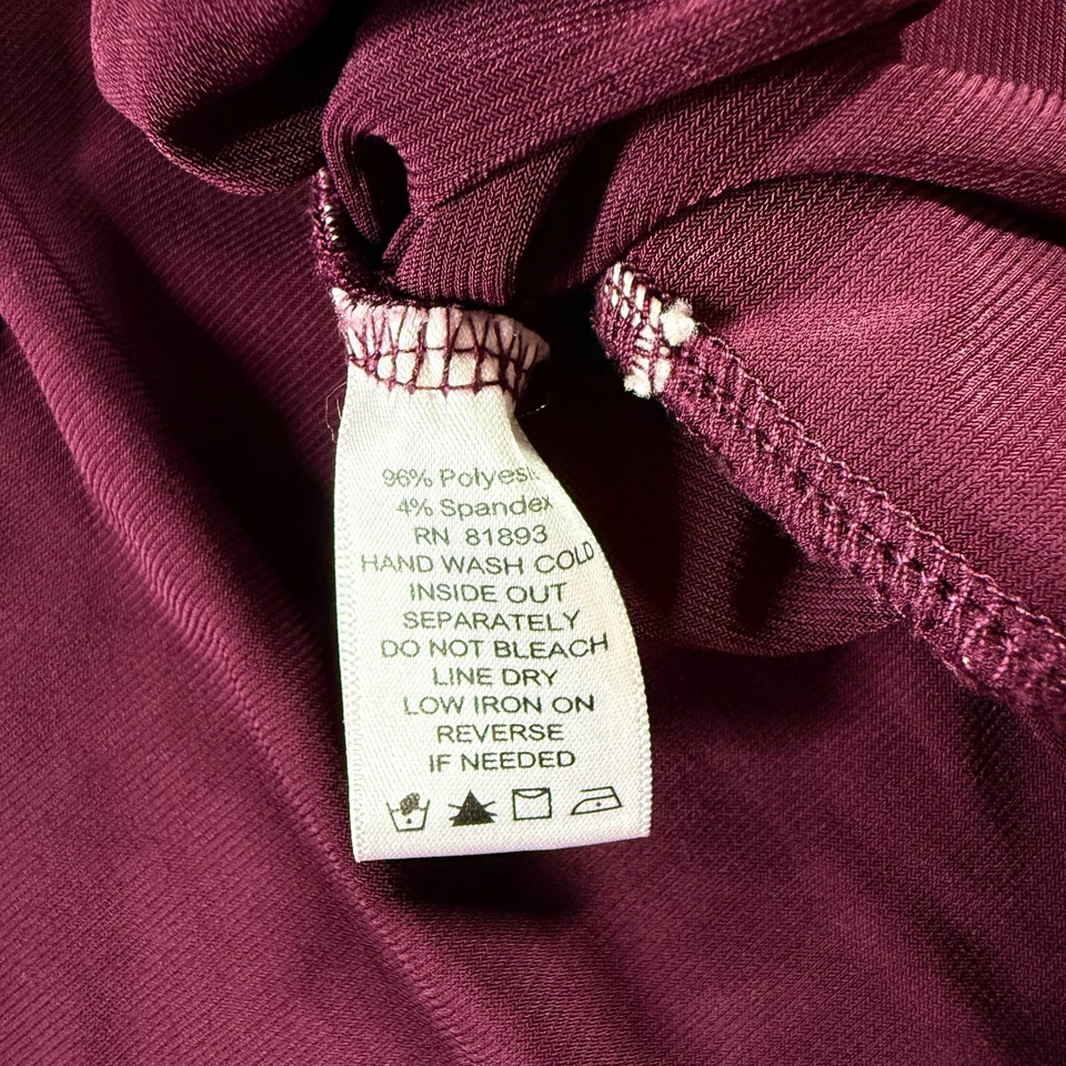 Blusa Dialogue Mujer Cuello en V Manga Larga Tono Dorado Piel de Serpiente Púrpura Talla XS Foto 4 de 4