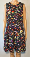 Gap Women's Dress Size 10 Fit & Flare Tie-Dye Sleeveless Round Neck Pullover