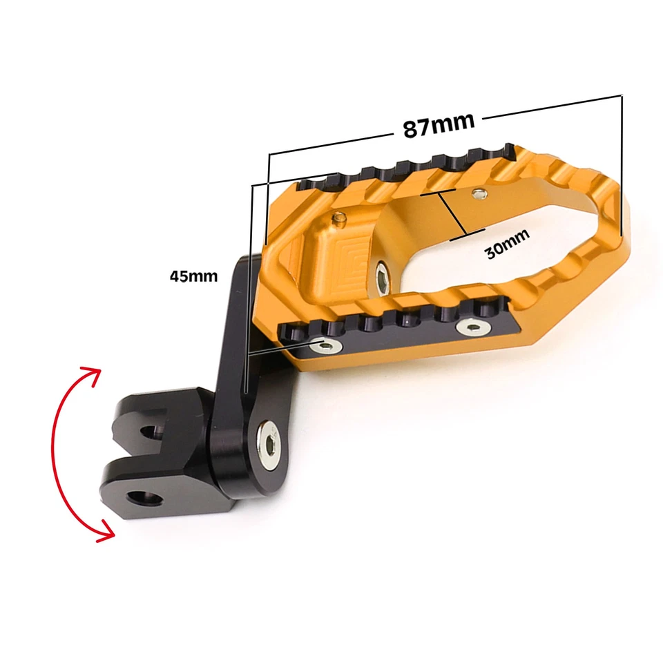 Extensión 40 mm TRC estriberas anchas doradas para Honda CB1100 / EX / RS 10-24 23 Foto 2 de 4