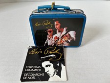 Kurt Adler Santas World Elvis Presley Metal Lunchbox Christmas Ornament