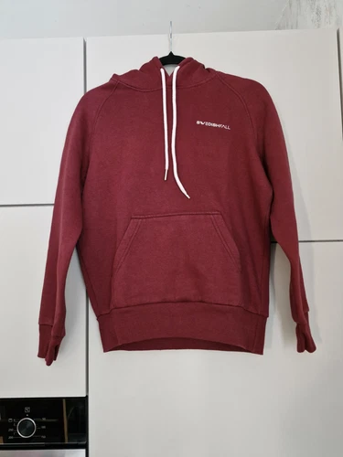 VETEMENTS Felpa con cappuccio donna Swedish Fall felpa bordeaux rosso primavera moda taglia XS