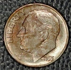 1955-S Roosevelt dime, Very Choice BU, Toned