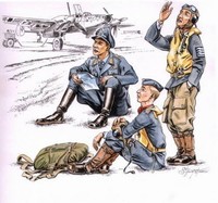 German Pilots At Rest Ww Ii (3 Fig.) / 1:72 - Cmk F72112