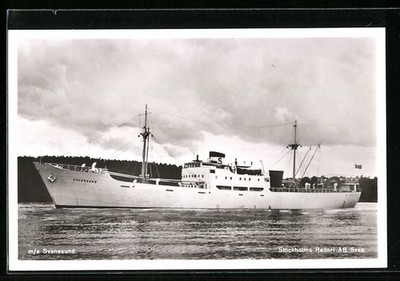 Handelsschiff MS Svandesund, Stockholms Rederi AB Svea, Ansichtskarte 