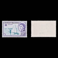 8634: Cayman Islands SG176 1'9s Violet & Dark blue green 1962 Sc#164 Mi165 Mint