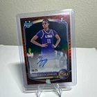 Topps 2025-26 Bowman Zakiyah Johnson LSU Chrome Prospect Auto CPA-ZJ /25