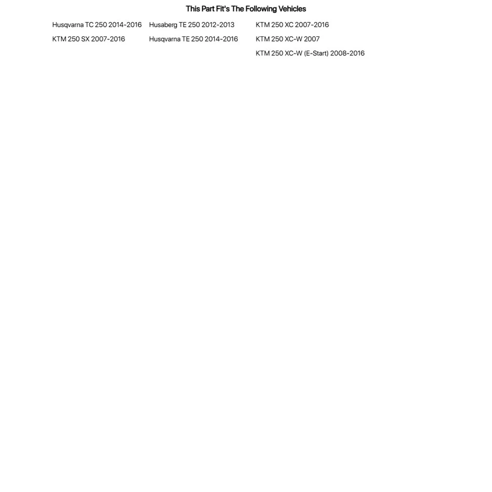 Kit completo de juntas Tusk para Husaberg Te 250 2012-2013 Foto 2 de 4