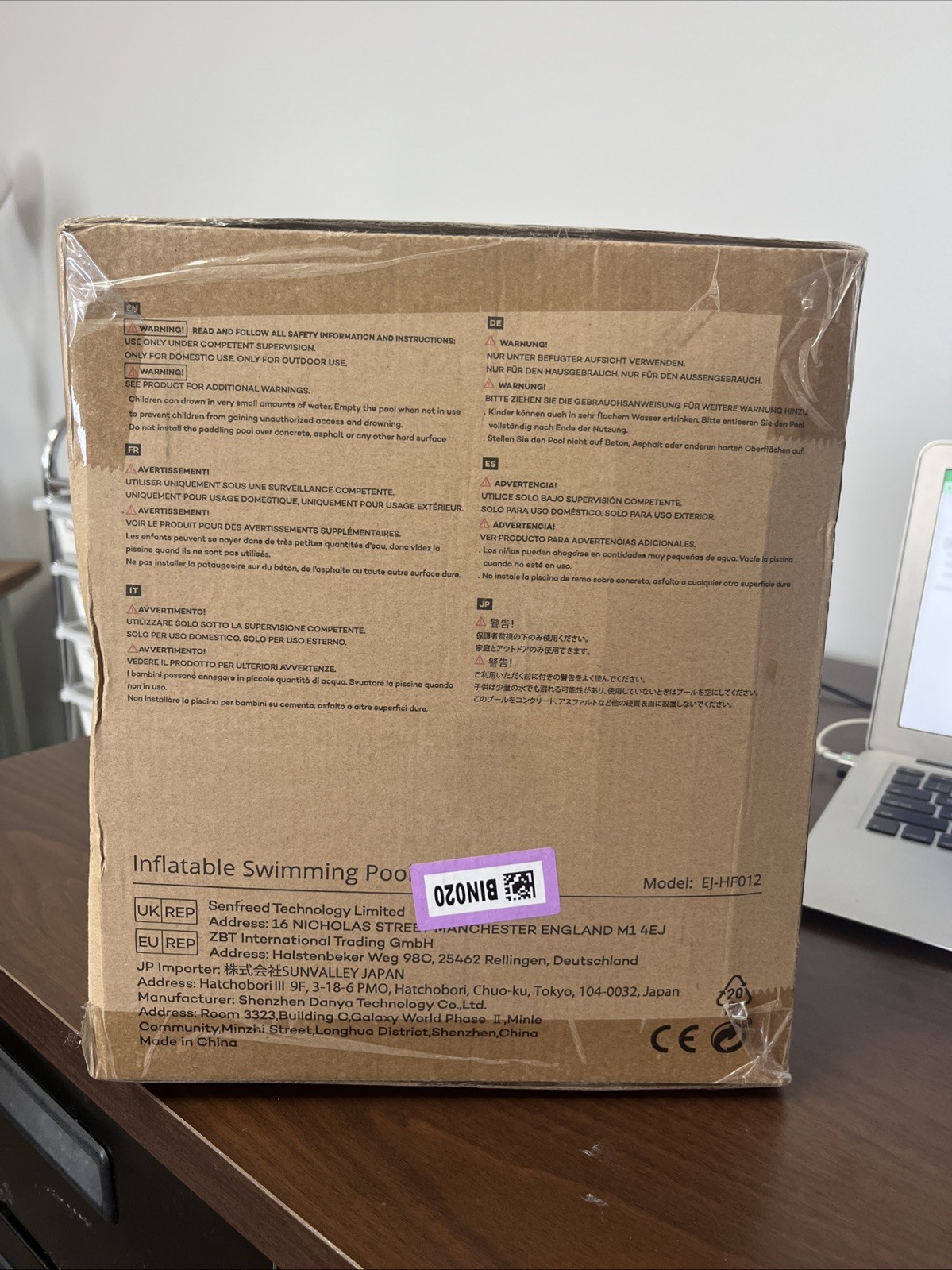 Inflatable Kiddie Pool Evajoy 58'' x 13'' Ground Kids Swimming Pool Large Pets