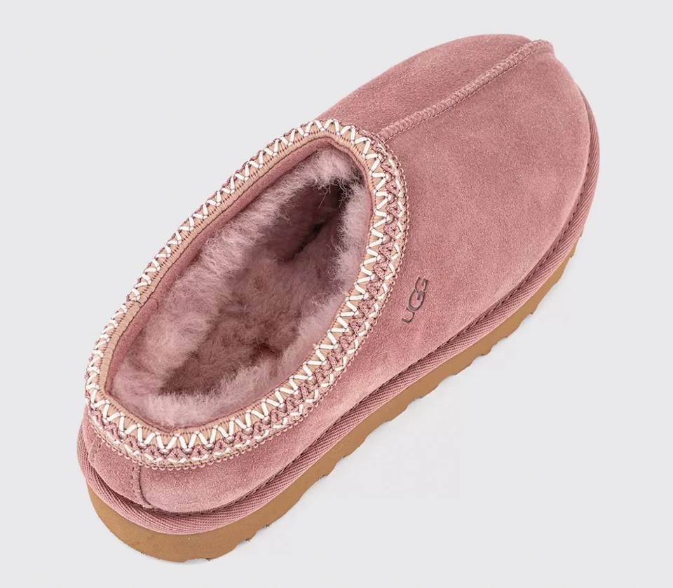NUEVO 100% Auténtico UGG Para Mujer Tasman II Cuello Trenzado Zapatilla Zapatos Rosa Amanecer Foto 4 de 4