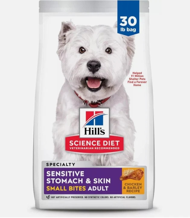 Hill's Science Diet Sensitive Stomach & Skin, Adult 1-6, Chicken Recipe, 30 lb
