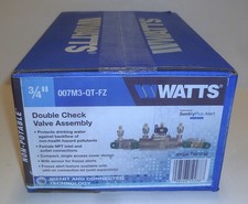 Watts 3/4" Double Check Valve Backflow Preventer with Freeze Sensor 007M3-QT-FZ
