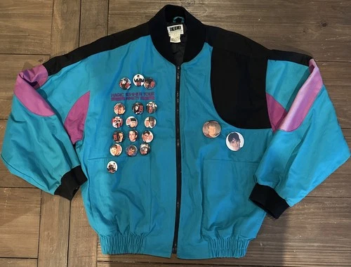 New Kids On The Block Jacket Mens L Magic Summer Tou 1980s vintage concert t-shirt, vintage, single stitch, B+ condition