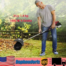 4-Stroke Lawn Yard Sweeper Artificial Grass Snow Driveway Clean Broom Machine