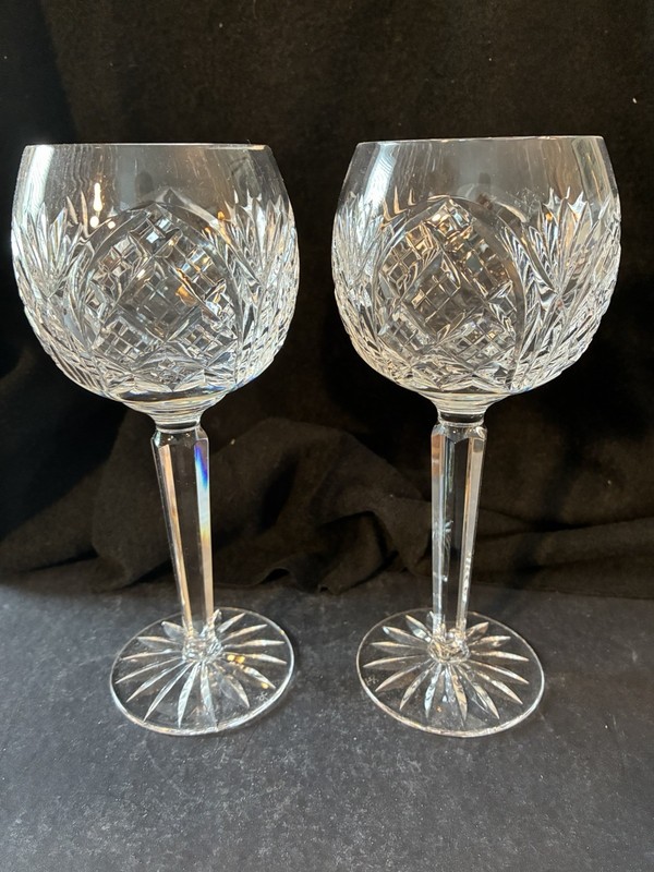 Tipperary CATHEDRAL SUITE Hock Wine Glasses  SET OF TWO