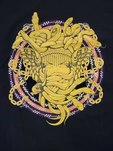 XL Crooks & Castles medusa bandana shirt